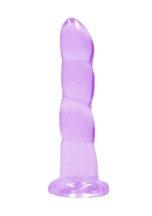 Realrock Crystal Clear Non Realistic Dildo with Suction Cup - PATS Inc.