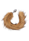 Running Wild Faux Fur Tail and Metallic Anal Plug - PATS Inc.