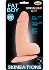 Skinsations Fat Boy Realistic Dildo with Suction Cup Waterproof - Vanilla - 6.5in
