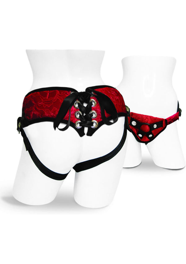Sportsheets Sunrice Lace Corsette Strap-On Adjustable Harness - PATS Inc.