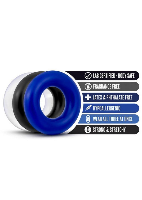 Stay Hard Donut Cock Rings - Assorted - PATS Inc.