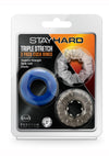 Stay Hard Triple Stretch Cock Rings - PATS Inc.