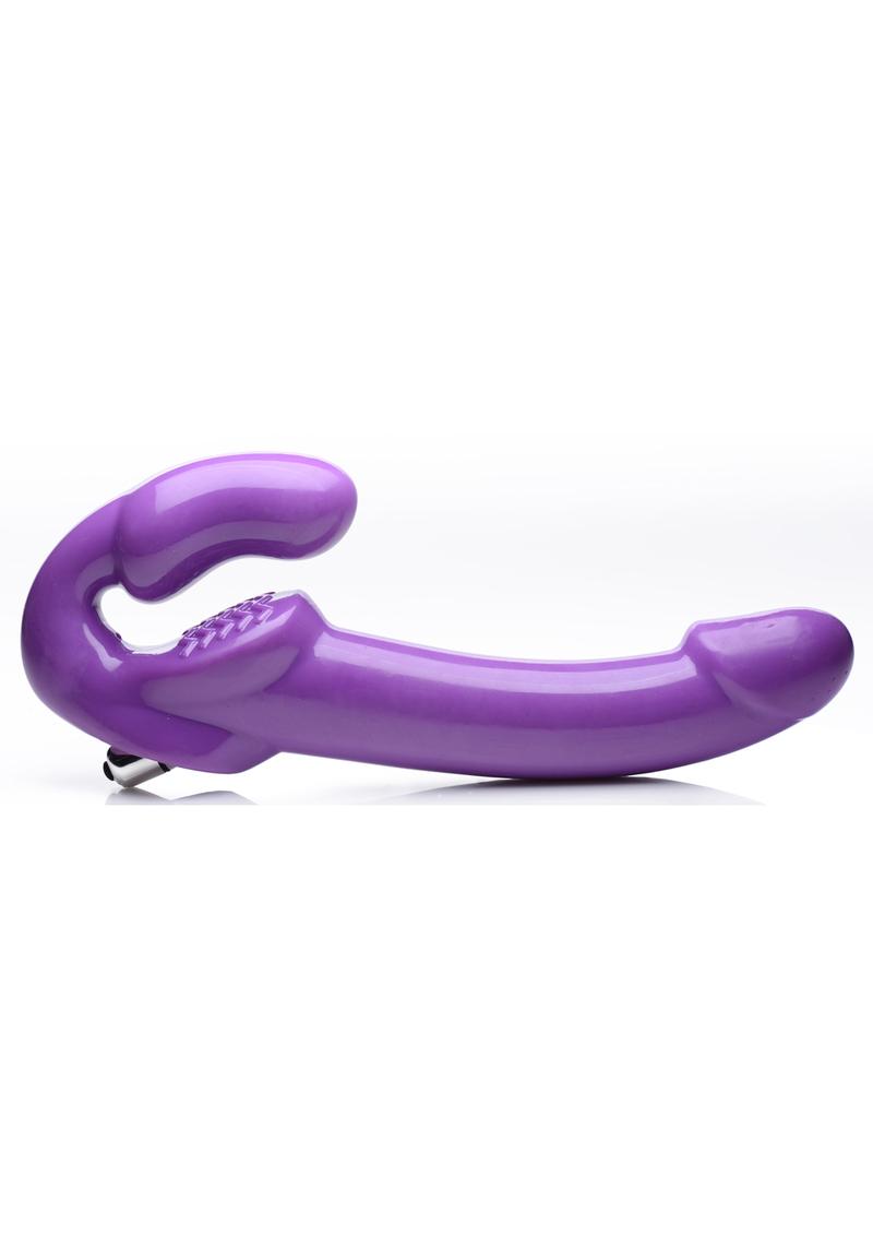 Strap U 7x Revolver Thick Vibrating Strapless Strap-On Dildo  Emerald  Fantaseas