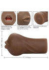Stroke It Realistic Stroker - Mouth - Chocolate
