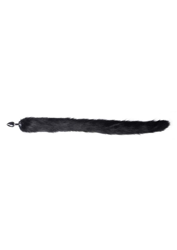 Tailz Extra Long Midnight Mink Tail - Black