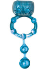 The Macho Ultra Erection Keeper Vibrating Cock Ring - Blue