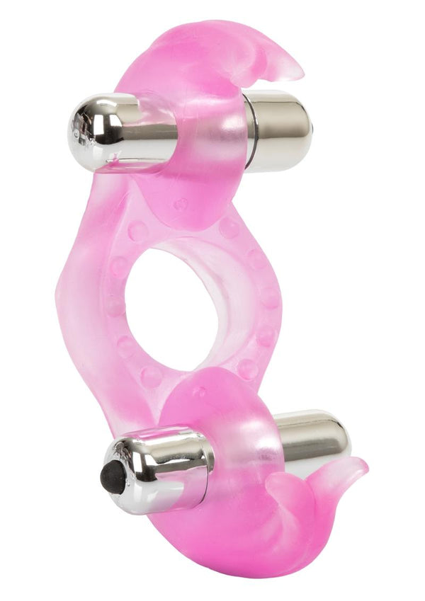 Triple Orgasms Enhancer Vibrating Cock Ring with Clitoral Stimulation - PATS Inc.