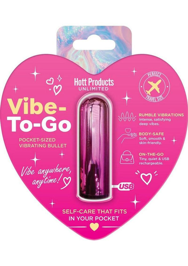 Vibe to Go Rechargeable Mini Bullet - Pink