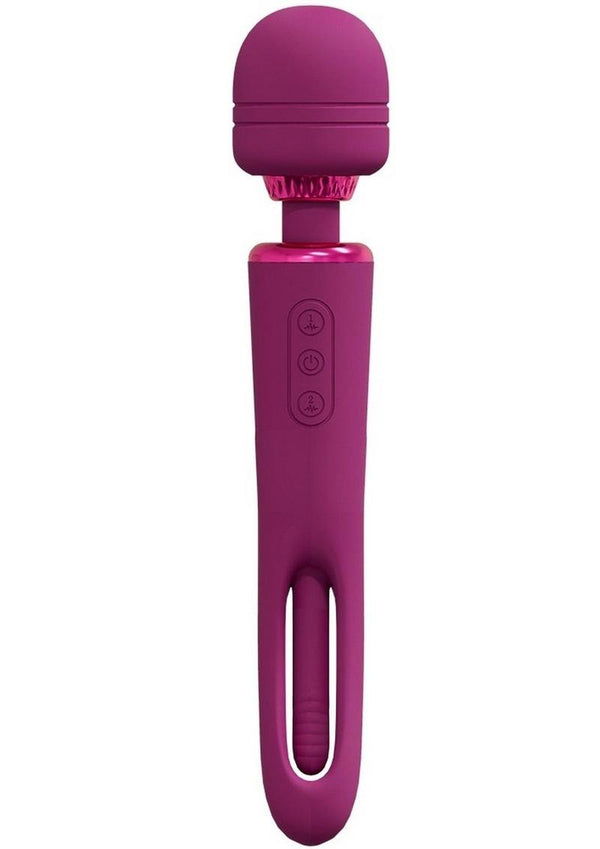Vive Kiku Rechargeable Double Ended Wand with G-Spot Stimulator