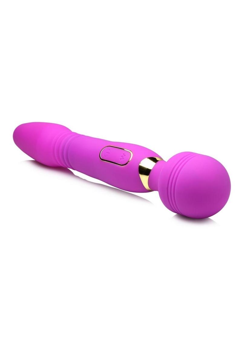 Wand Essential Ultra Thrust-Her Deluxe Rechargeable Silicone Thrusting   Emerald Fantaseas