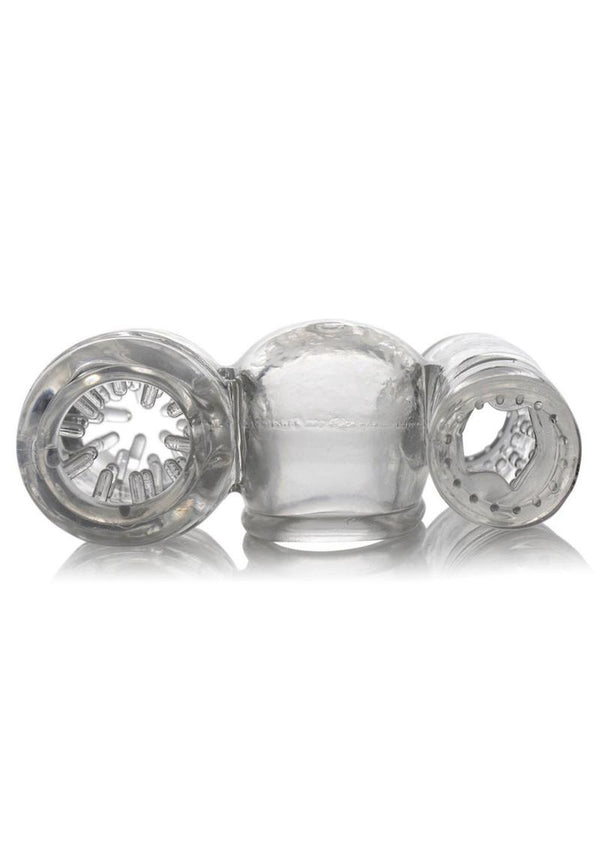 Wand Essentials Twin Turbo Strokers Attachment - Clear