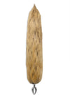 WhipSmart Metal Plug with 14in Fox Tail - Brown/Metal - 2.5in