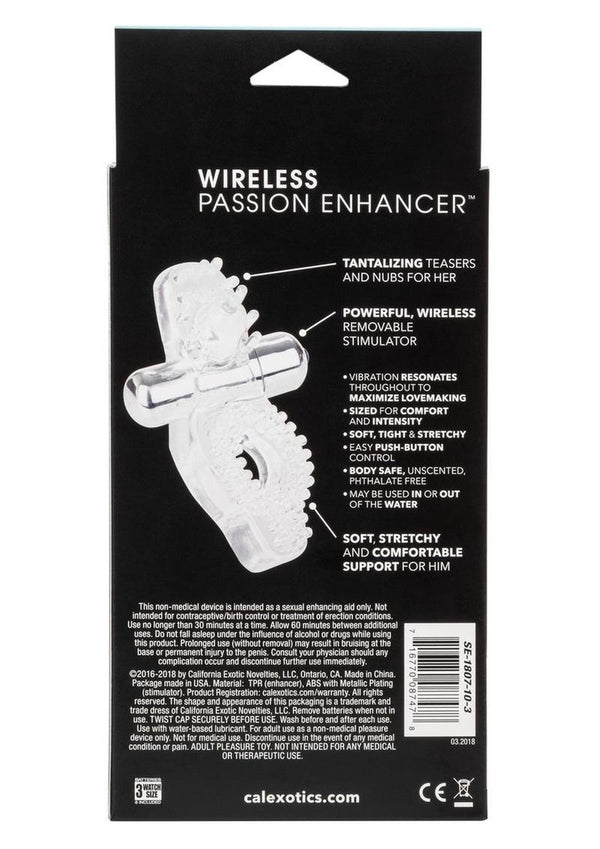 Wireless Passion Enhancer Vibrating Cock Ring Cock Ring with Clitoral Stimulation - PATS Inc.