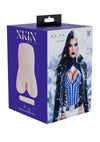 Xkin Blizz Dual Channel Superhero Masturbator with Vibrating Bullet - Pussy - Vanilla