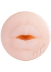 Xkin Lipsy Jade Rechargeable Vibrating Torch Masturbator - Female Mouth - Metallic
