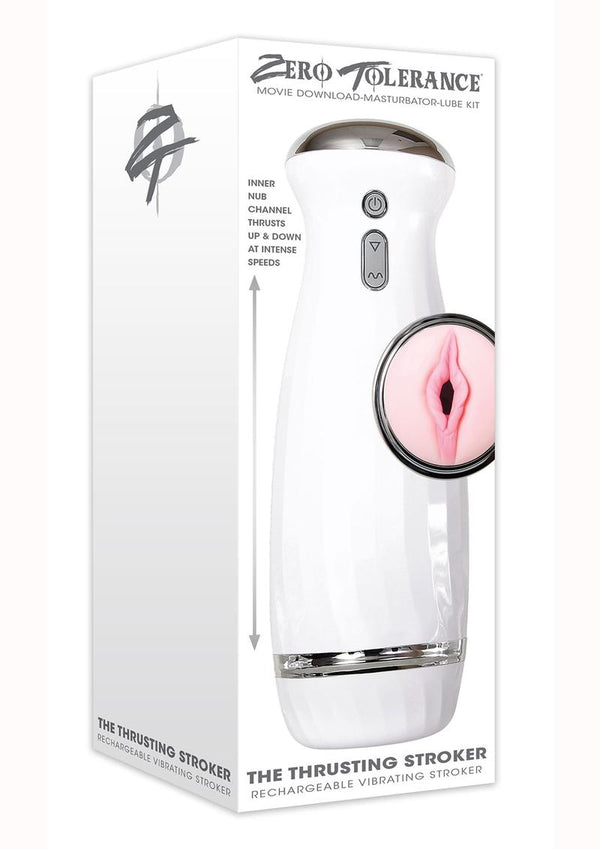 Zero Tolerance The Thrusting Stroker Rechargeable Vibrating Pussy Masturbator - PATS Inc.
