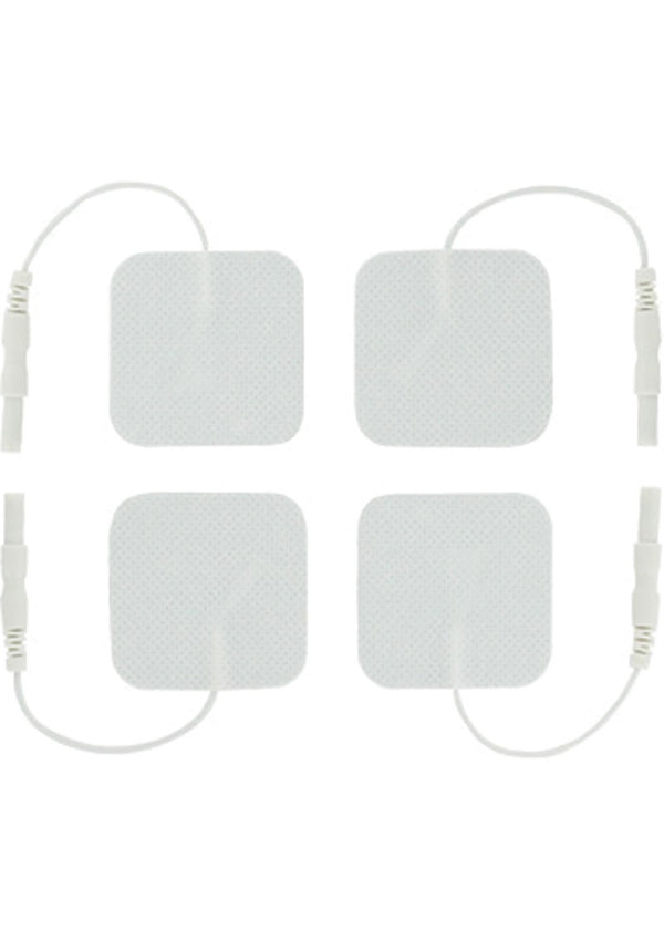 Zeus Electrosex Adhesive Electro-Pads - White - 4 Pack
