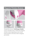 3Some Wall Banger Rabbit Silicone Vibrator USB Rechargeable Suction Cup Wireless Remote Splashproof