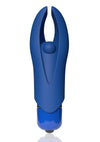 4t Demon Rechargeable Silicone Mini Clitoral Stimulating Vibrator - Blue/Blueberry
