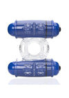 4t Double Wammy Silicone Rechargeable Dual Vibrating Couples Cock Ring