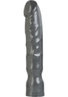 American Bombshell Big Boy Dildo - Grey/Gun Metal - 11.4in