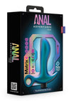 Anal Adventures Matrix Teleportation Plug Rechargeable Silicone Anal Plug - Lunar - Blue