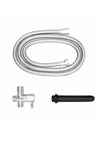 Aquaclean Shower Douche System with Diverter - Black