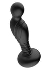 Ass-Sation Remote Vibrating Rechargeable Silicone P-Spot Plug - Black