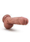 Au Naturel Big Billy Dual Dense Dildo with Balls - Caramel - 9in