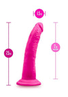 Au Naturel Bold Jack Dildo with Suction Cup - Pink - 7in