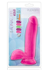 Au Naturel Bold Pleaser Dildo with Suction Cup - Pink - 7in