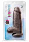 Au Naturel Chub Dildo with Suction Cup - Chocolate - 10in