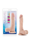 Au Naturel Mister Perfect Dildo with Balls - Flesh/Vanilla - 8.5in