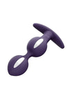 B Balls Silicone Anal Stimulator - Dark - Purple/Violet/White