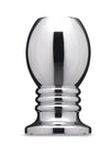 B-Vibe Aluminum Hollow Tunnel Butt Plug - Silver - 2.75in