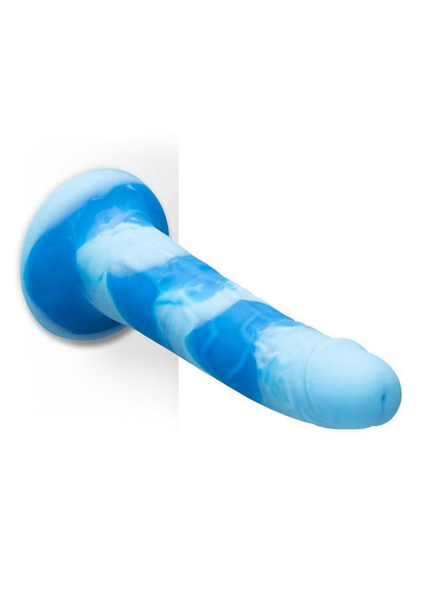 B-Vibe Cosmic Wave Silicone Dildo with Suction Base