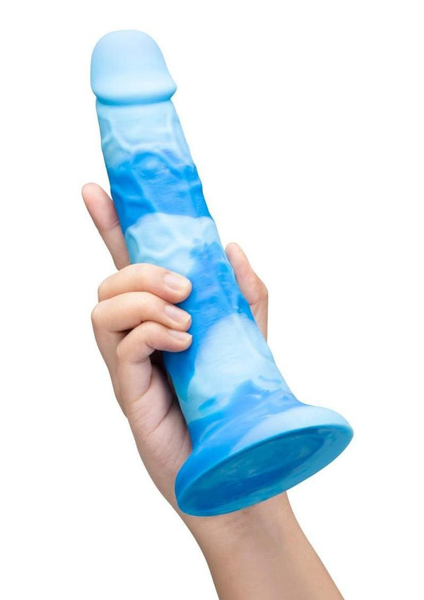 B-Vibe Cosmic Wave Silicone Dildo with Suction Base