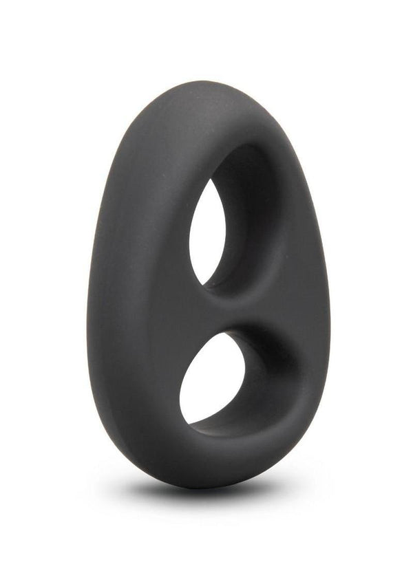 B-Vibe Flex Ring Eight Silicone Cock Ring - Black
