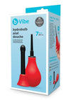 B-Vibe Hydrobulb Anal Douche - Black/Red - 200ml