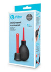 B-Vibe Mini Travel Enema - Black/Red - 30ml - Set