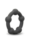 B-Vibe Snug Ring Orbit Nubby Silicone Cock Ring - Black