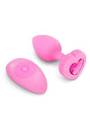 B-Vibe Vibrating Heart Shape Jewel Rechargeable Silicone Anal Plug with Remote