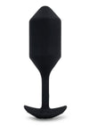 B-Vibe Vibrating Snug Plug 4 Rechargeable Silicone Anal Plug - Black