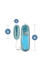 B Yours Glitter Power Bullet Vibrator with Remote Control - Blue