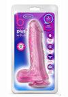 B Yours Plus Rock N' Roll Realistic Dildo with Balls - Pink - 8in