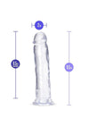 B Yours Plus Thrill N' Drill Realistic Dildo - Clear - 9.5in