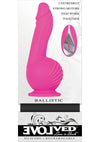 Ballistic Silicone Rechargeable Vibrator with Remote Control