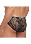 Banana Cabana Lace Nights Low Rise Brief - Black - Large/Medium