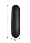 Bang! Vibrating Bullet with Remote Control - Black