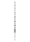 Blue Line Ribbed Urethral Sound 4.25in - Stainless - Steel